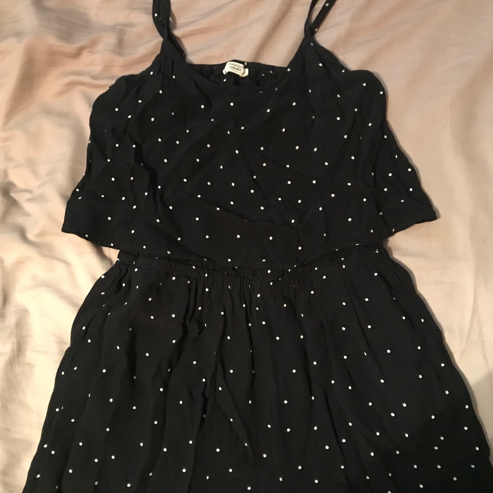 Polka Dot Open Back Romper